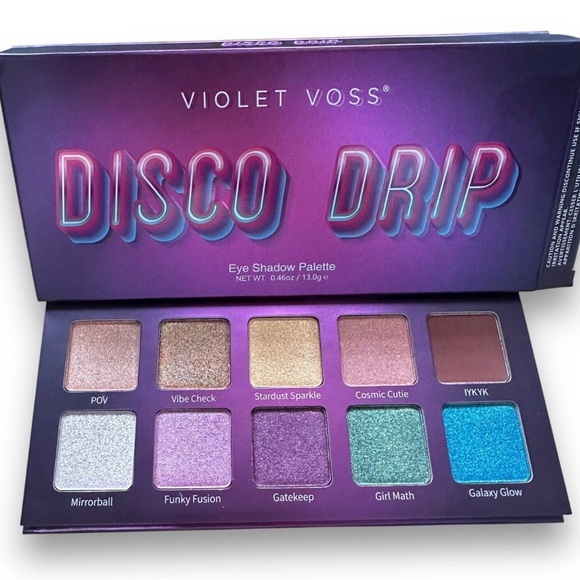 Violet Voss Disco Drip Eyeshadow Palette • Brand New In Box • 10 Shades - Picture 4 of 5